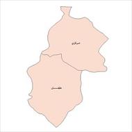 دانلود نقشه بخش های شهرستان مهاباد
