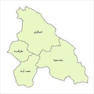 دانلود نقشه بخش های شهرستان مشهد
