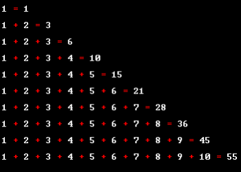 برنامه افزایش پلکانی اعداد طبیعی با ظاهری زیبا